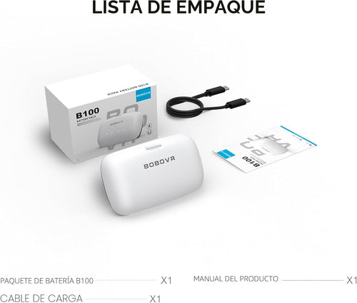 BOBOVR Paquete de baterías B100 para S3 Pro