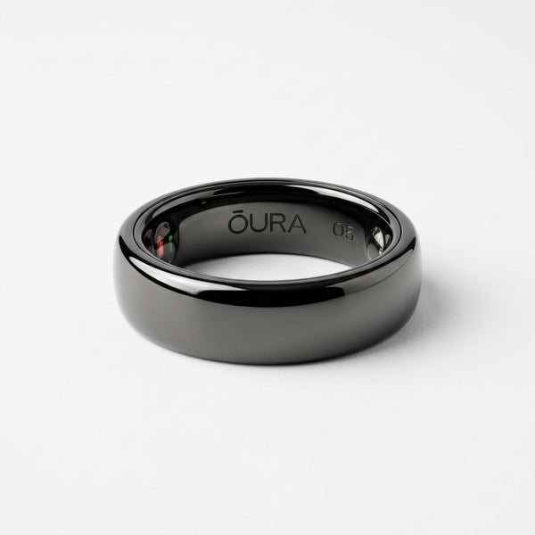 Anillo inteligente Oura Ring 5 en color Negro Brillante - Kmaron Digital