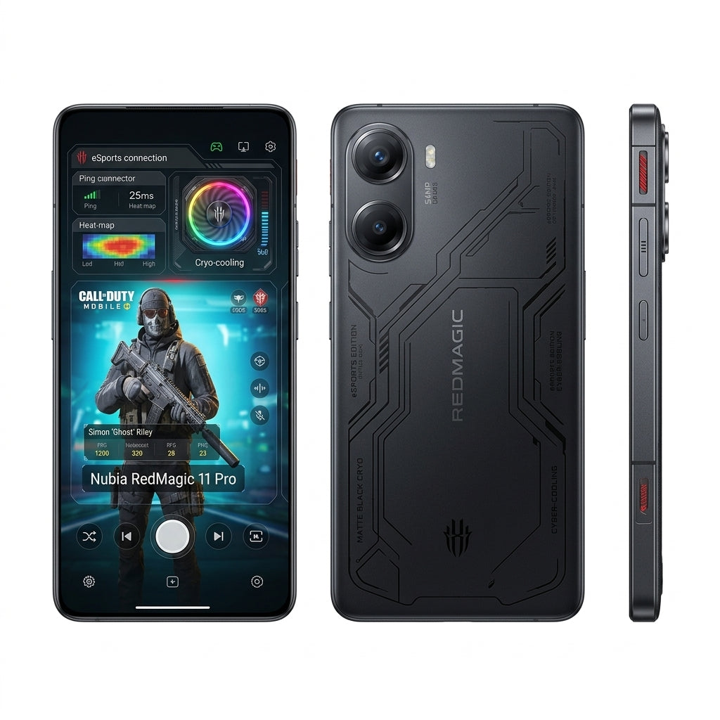 Nubia RedMagic 11 Pro - Matte Black Cryo - Kmaron Digital