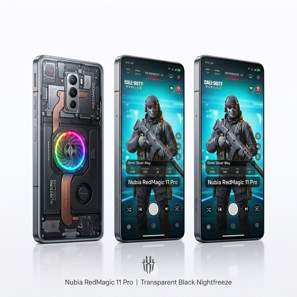 Nubia RedMagic 11 Pro - Transparent Black Nightfreeze - Kmaron Digital
