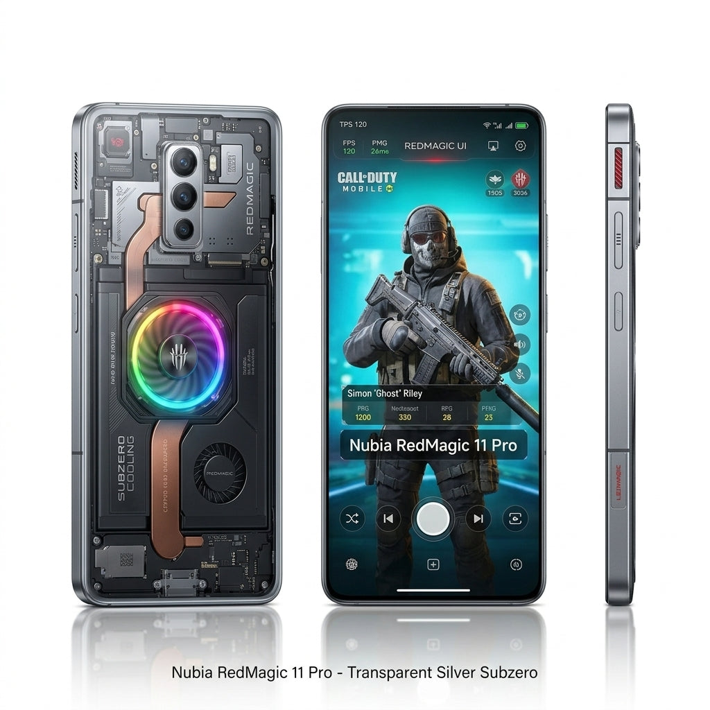 Nubia RedMagic 11 Pro - Transparent Silver Subzero - Kmaron Digital